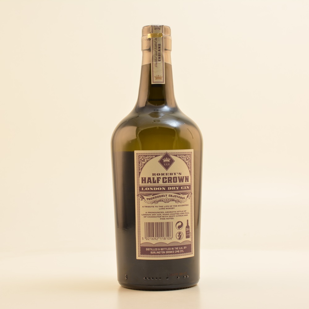 Rokeby's Half Crown London Dry Gin 40,6% 0,7l