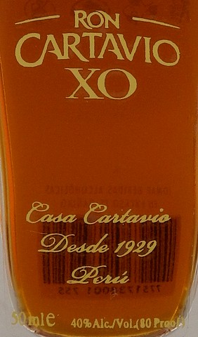 Cartavio XO Rum 18 Jahre MINI 40% 0,05l