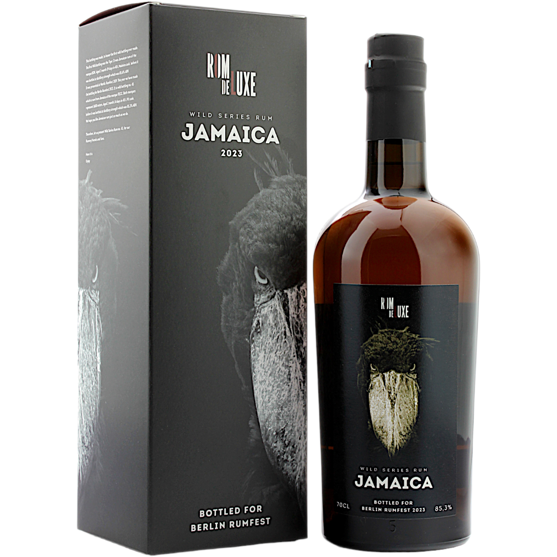RomDeLuxe Wild Series No. 45 Jamaica TECC Rum 85,3% 0,7l