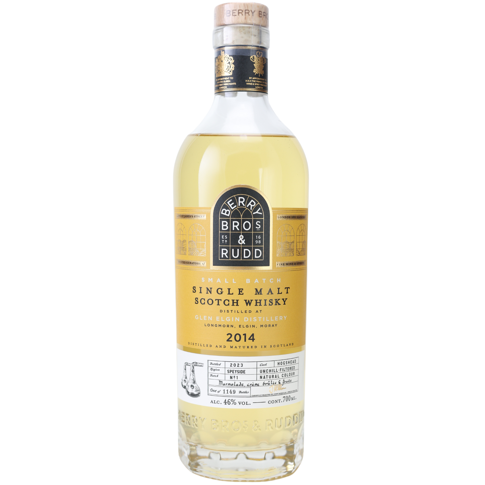 Berry Bros & Rudd 2014/2023 Glen Elgin Speyside Whisky 46% 0,7l