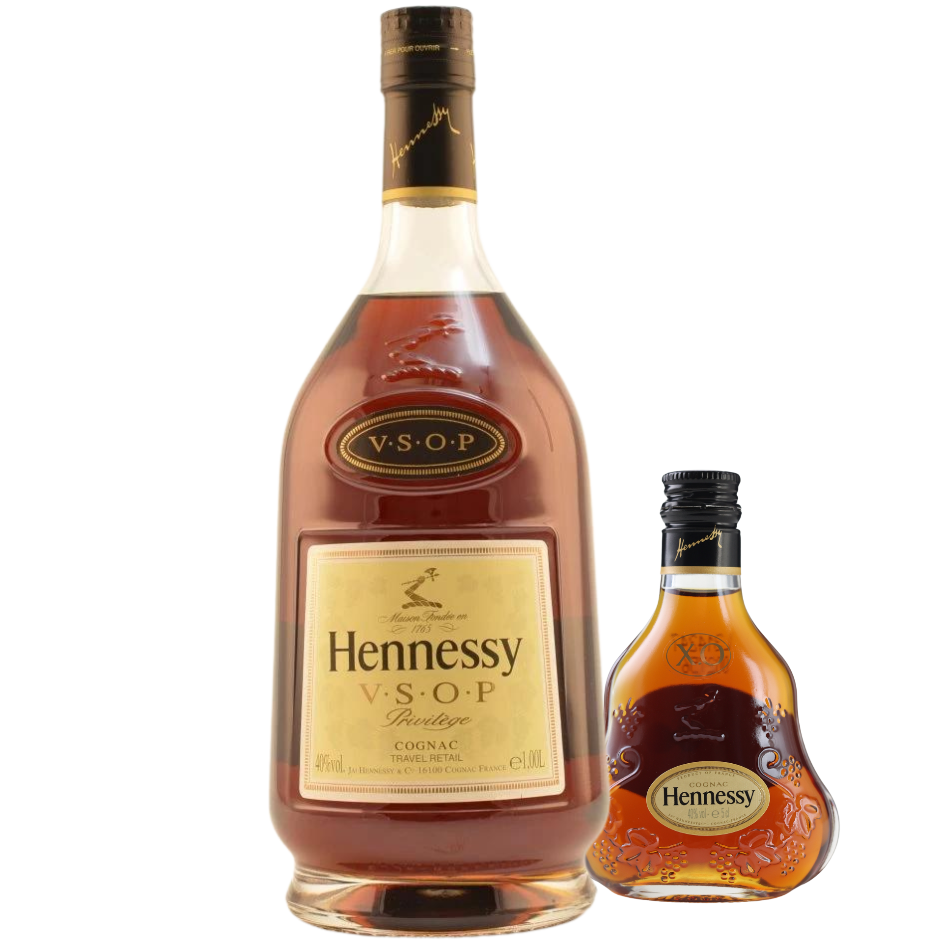 Hennessy VSOP Cognac 40% 0,7l + Hennessy XO Cognac Miniatur