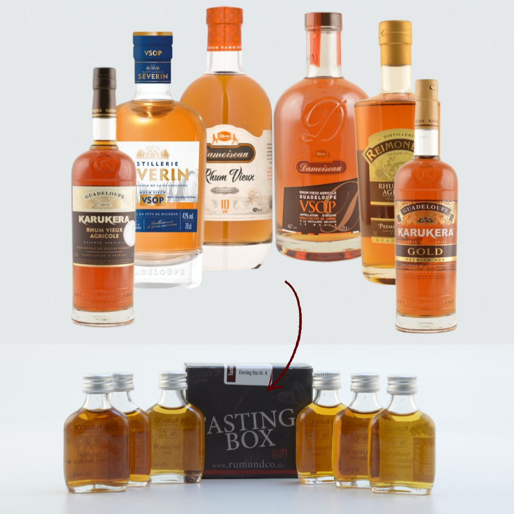 Rum Tasting Set: Weltreise-Guadeloupe 6x0,02l