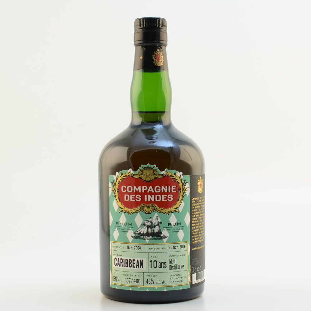 CDI Old Caribbean Rum 10 Jahre 43% 0,7l