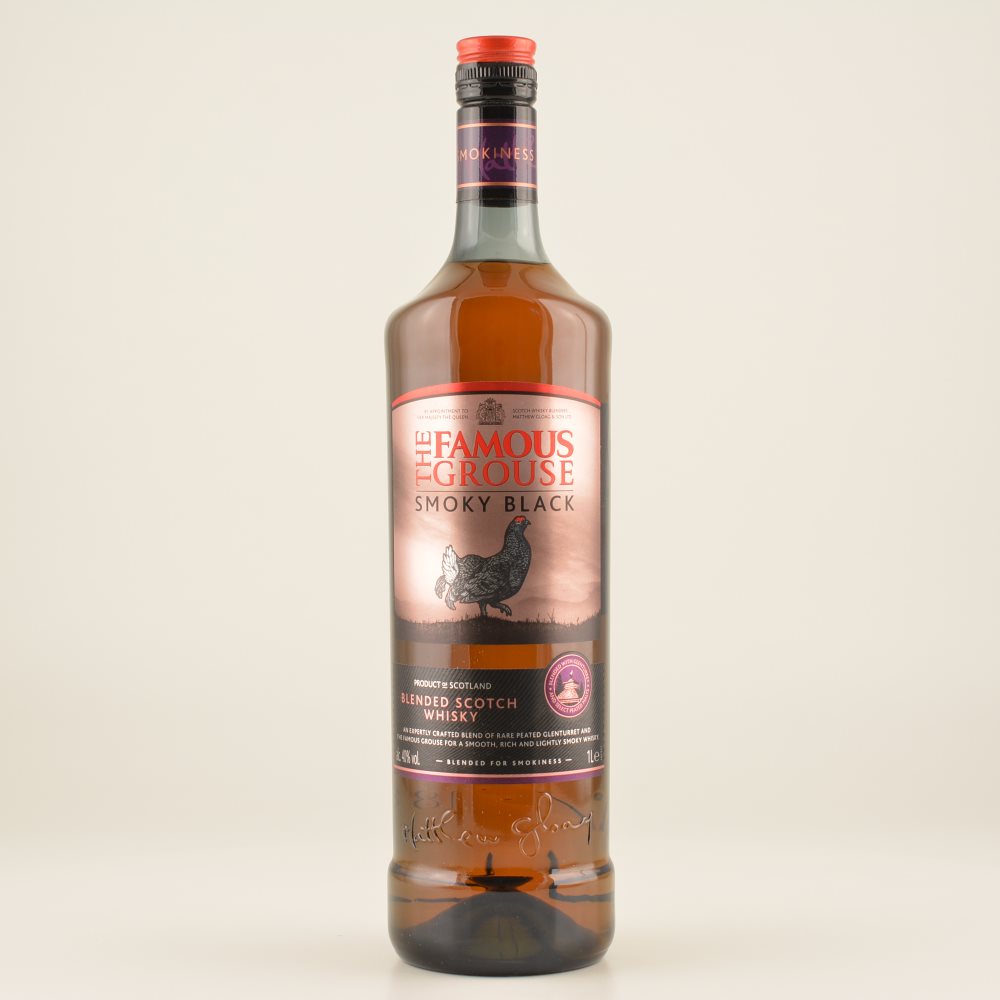 Famous Grouse Smoky Black Whisky (peaty) 40% 1,0l