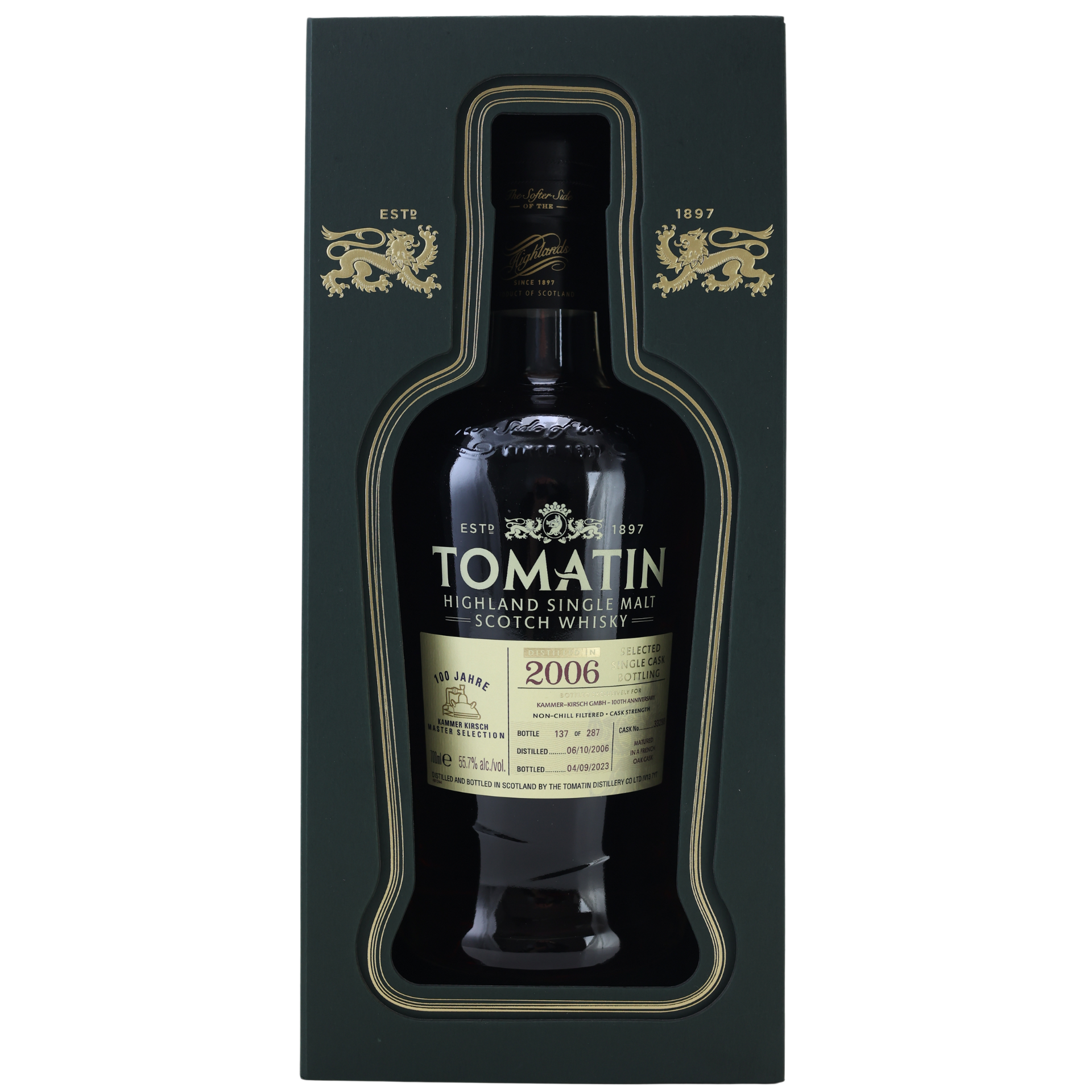 Tomatin 2006 100th Anniversary Single Cask Whisky 55,7% 0,7l