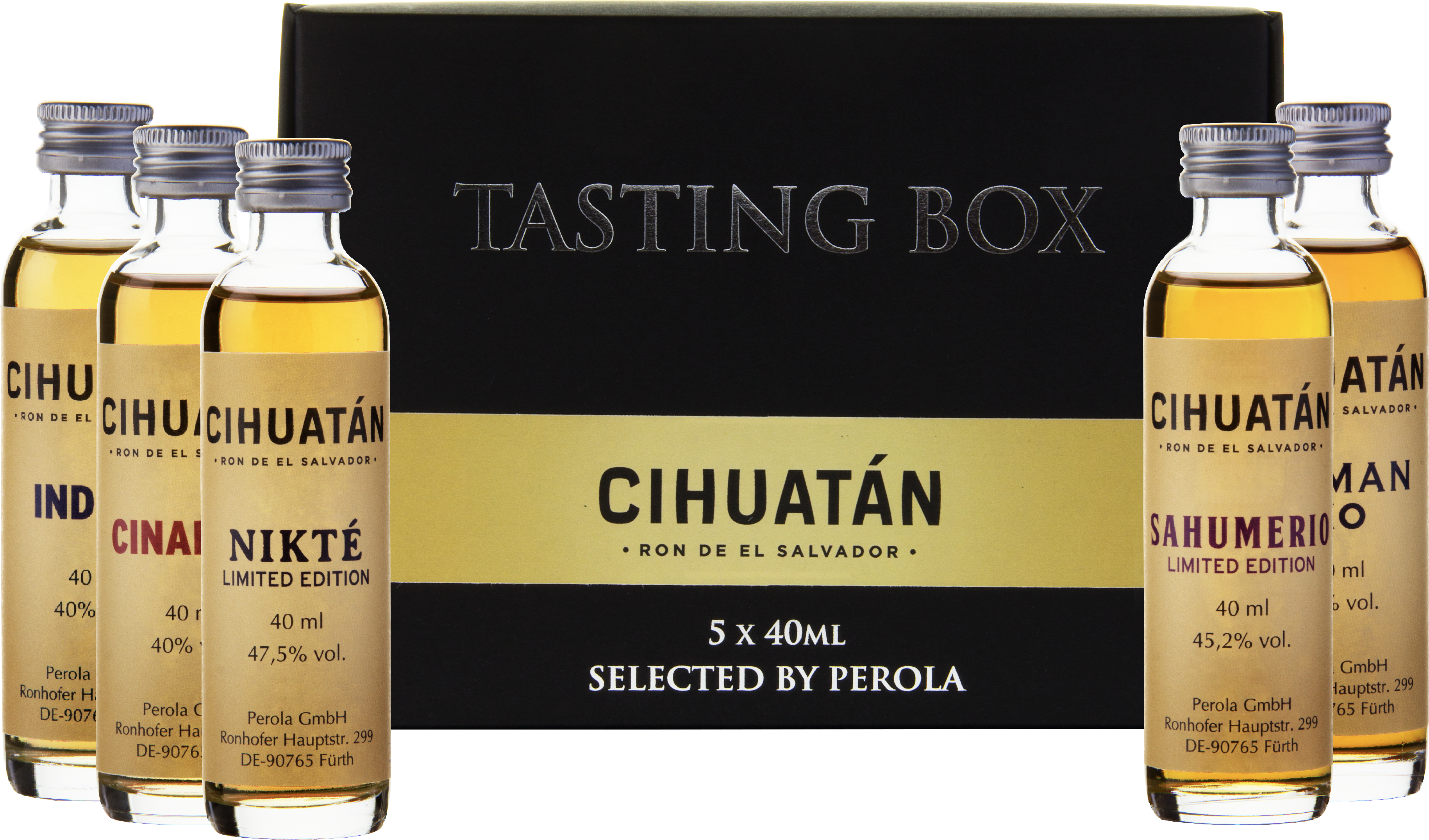 Cihuatan Rum Tasting-Box 5x 0,04l