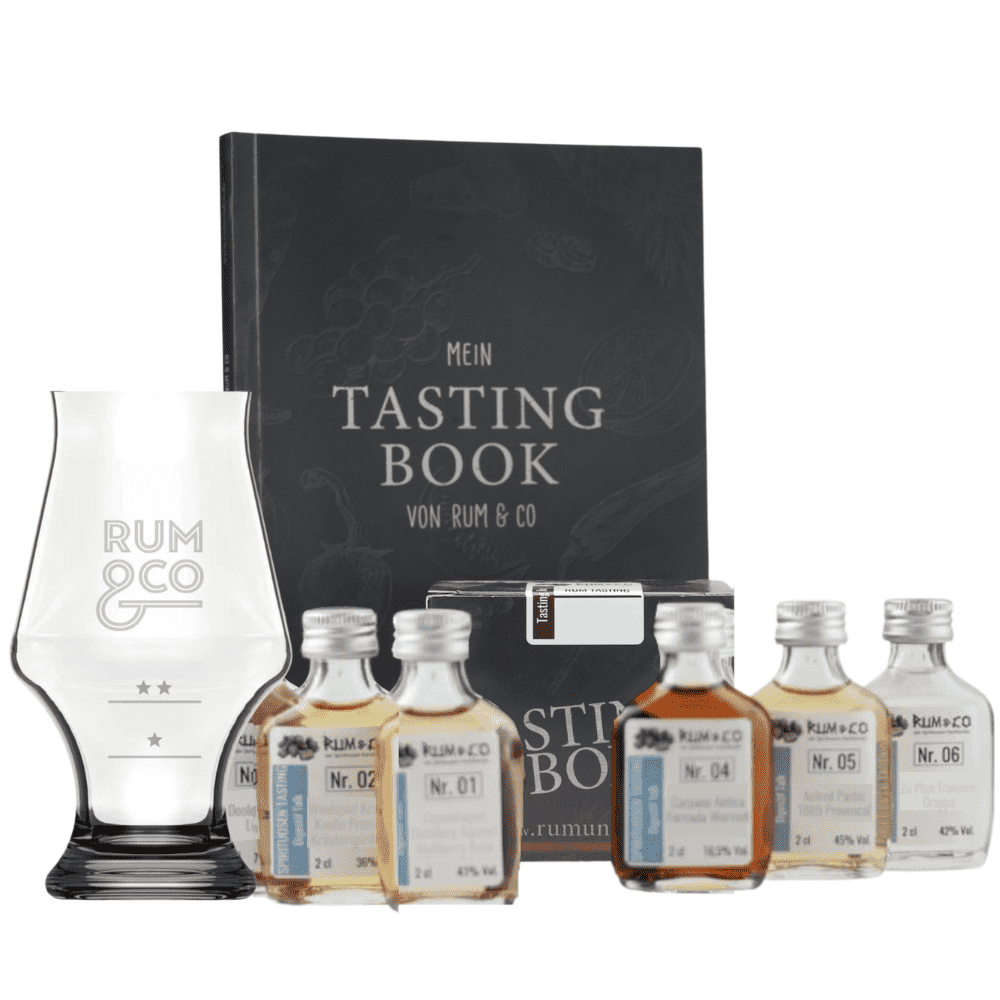 Rum & Co »Sommer-Tasting-Set« 6x 0,02l »inkl. Tumbler & Tastingbook«