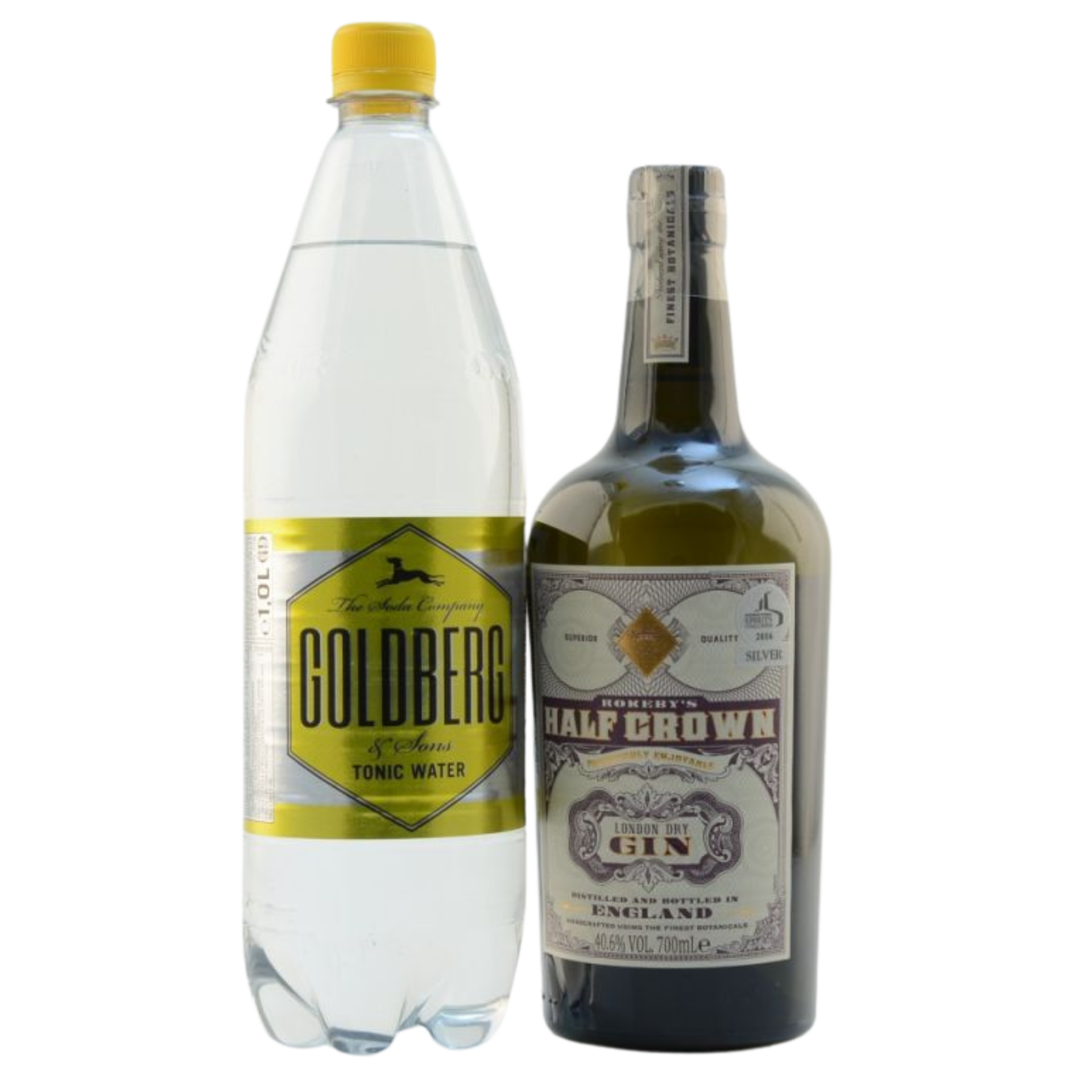 Rokeby's Half Crown London Dry Gin & Goldberg Tonic Set