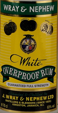 Wray & Nephews Overproof Rum 63% 0,7l