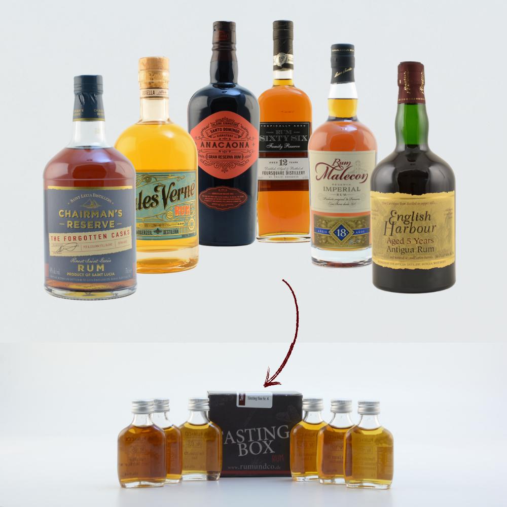 Rum Tasting Set: Fortschritt Box Nr. 1 6x0,02l