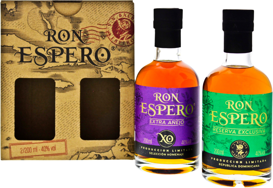 Ron Espero Set - Exclusiva + XO Rum 40% 2x0,2l