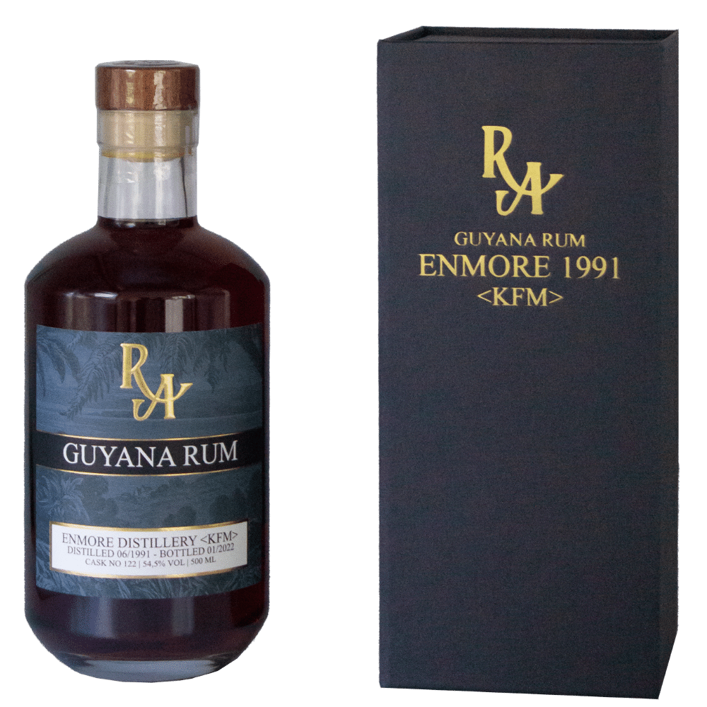 Rum Artesanal Guyana Enmore 1991 KFM 54,5% 0,5l