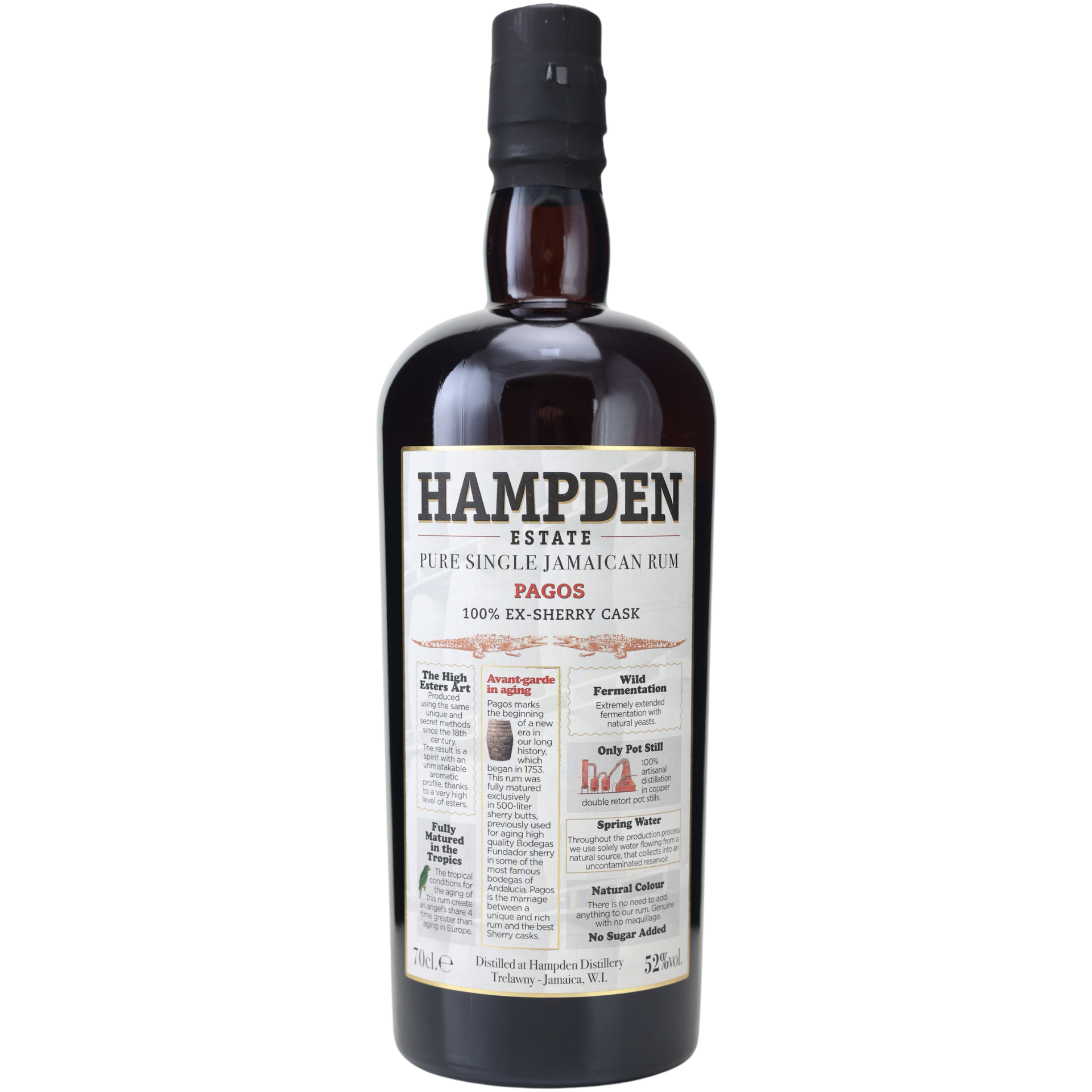 Hampden Estate Pagos 2023 Pure Single Jamaican Rum 52% 0,7l