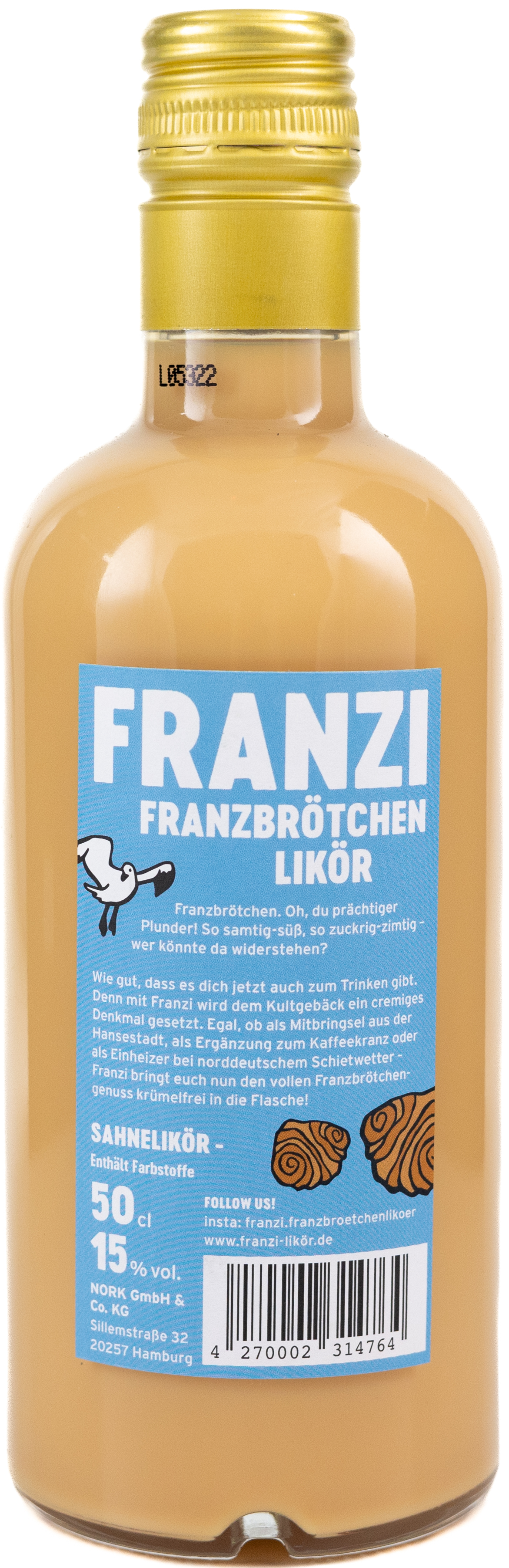 Franzi Franzbrötchen Likör 15% 0,5l