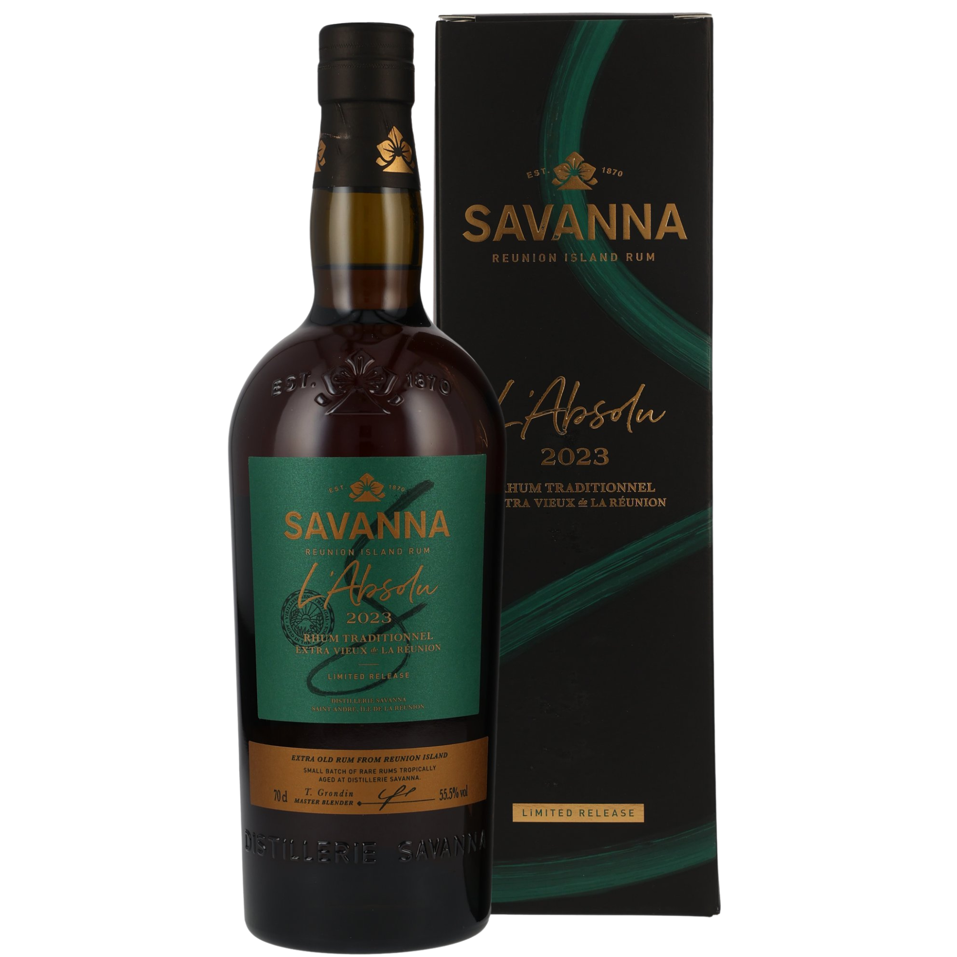 Savanna Rhum Extra Vieux Traditionnel L'Absolu 2023 55,5% 0,7l