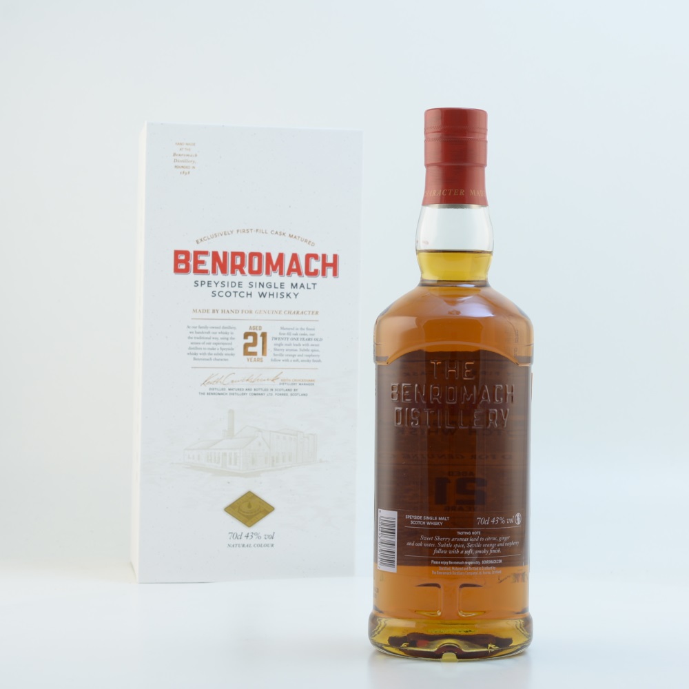 Benromach 21 Jahre Speyside Whisky 43% 0,7l