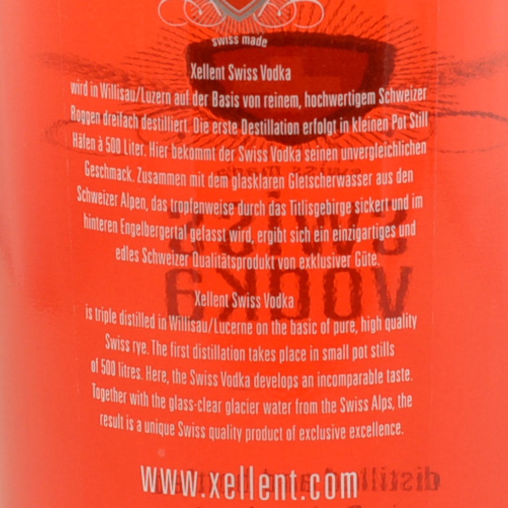 Xellent Swiss Vodka 0,7l 40%