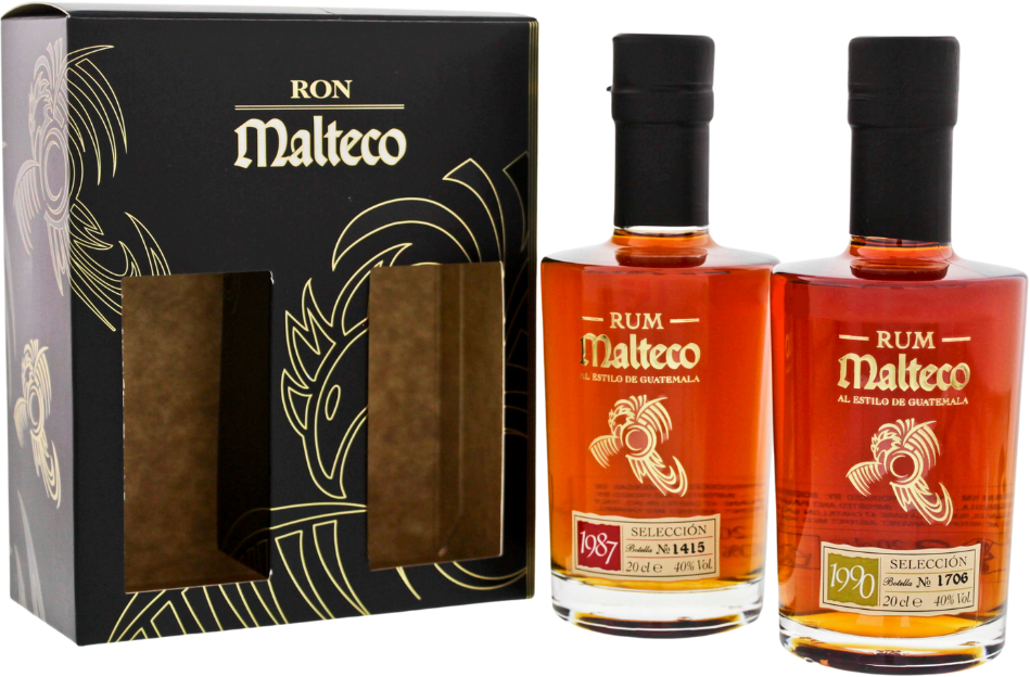 Ron Malteco Special Giftpack Seleccion 1987/Seleccion 1990 40% 2x 0,2l