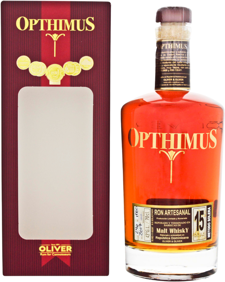 Opthimus 15 Jahre Malt Whisky Finish Rum 43% 0,7l