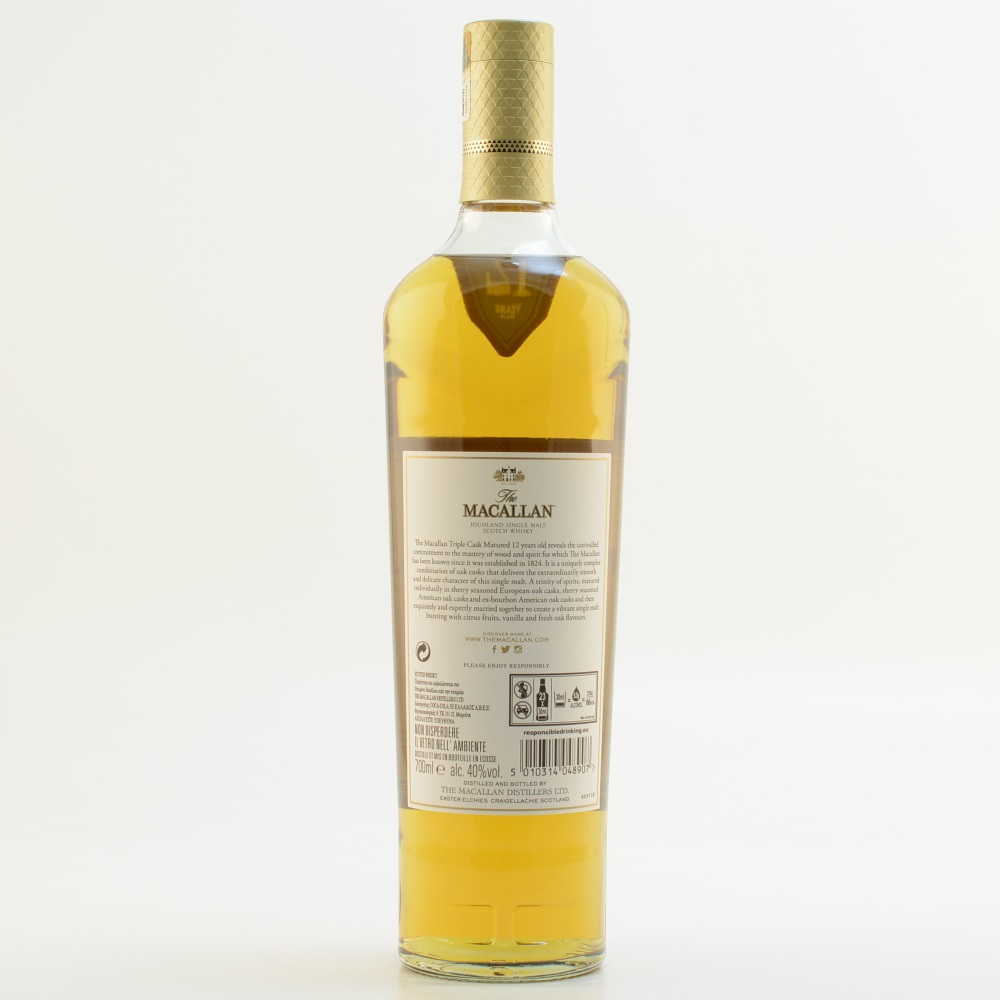 Macallan 12 Jahre Triple Cask Whisky 40% 0,7l
