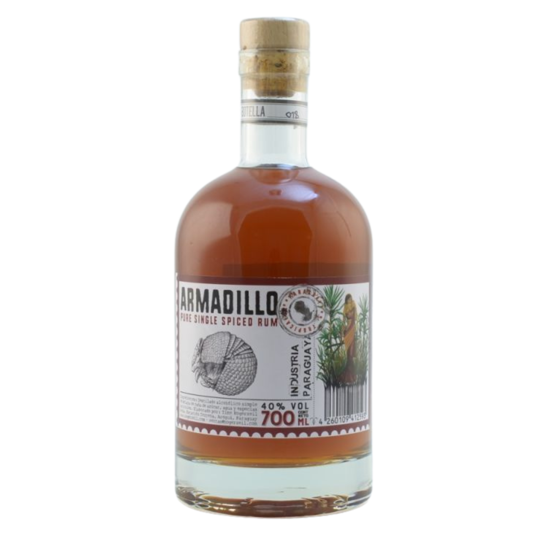 Armadillo Pure Single Spiced Rum 40% 0,7l