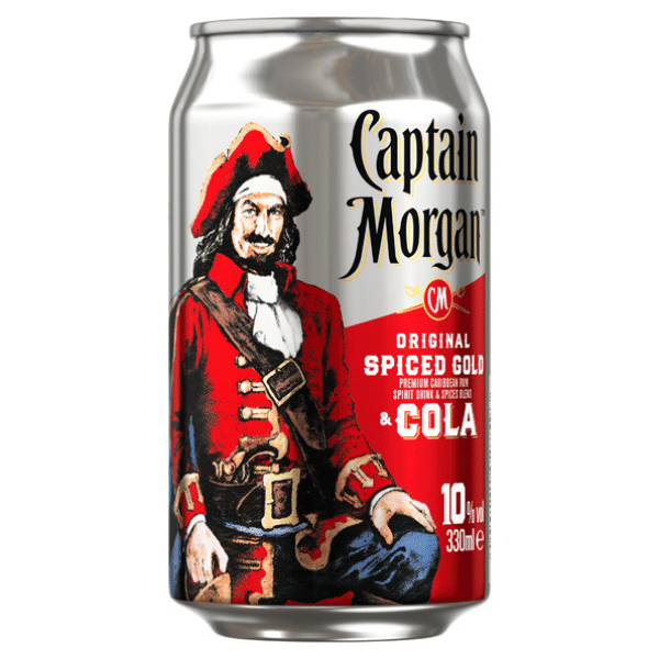 Captain Morgan Spiced & Cola 10% 0,33l