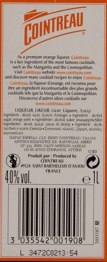 Cointreau Orangenlikör 40% 1,0l
