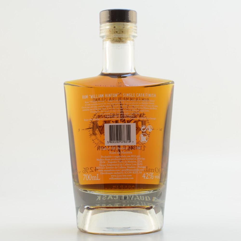 Hinton Rum da Madeira Aquavit Single Cask Limited 42% 0,7l