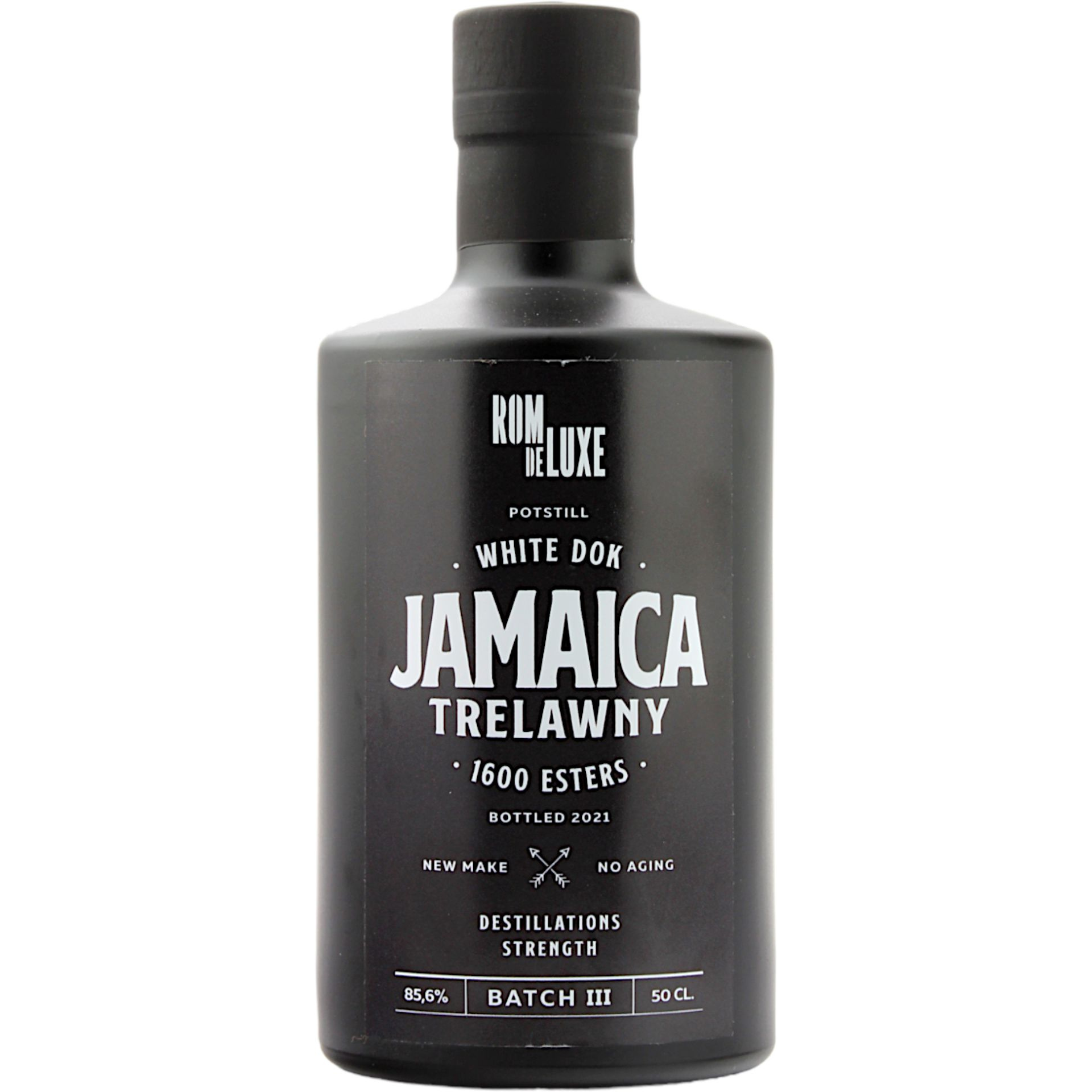 RomDeLuxe White DOK Jamaica Trelawny Batch Rum 85,6% 0,5l