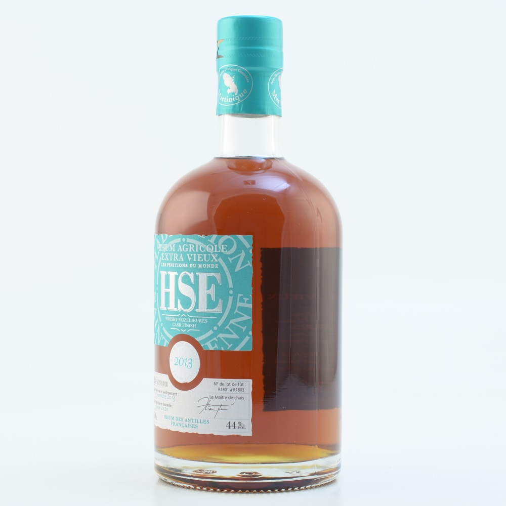 H.S.E. Rhum Agricole Extra Vieux 2013 Whisky Rozelieures Cask Finish 44% 0,5l