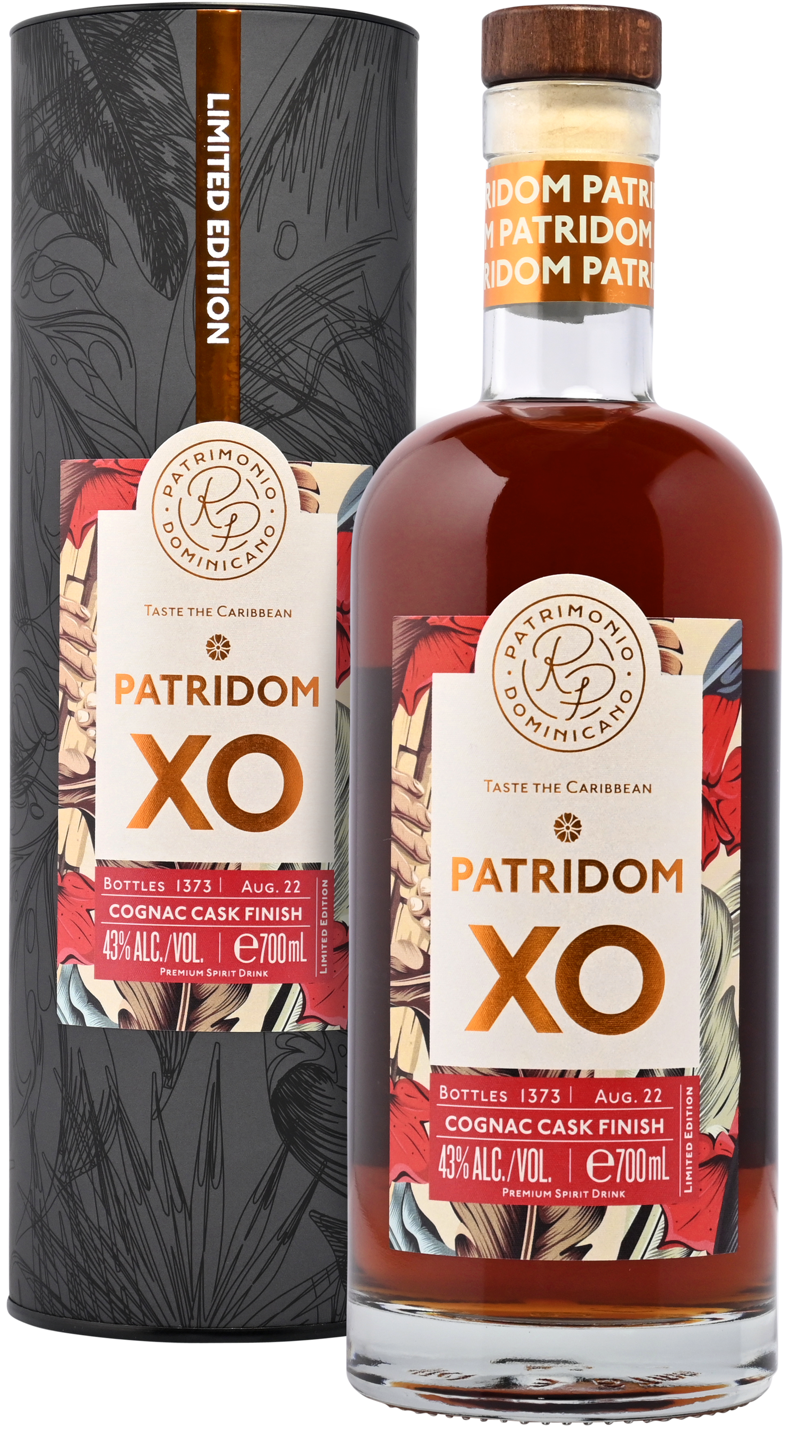 Patridom XO Cognac Cask Finish Rum 43% 0,7l
