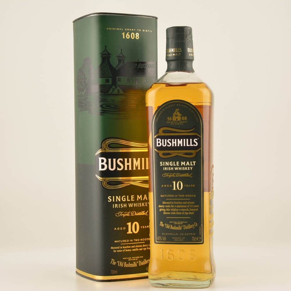 Bushmills 10 Jahre Irish Single Malt Whiskey 40% 0,7l