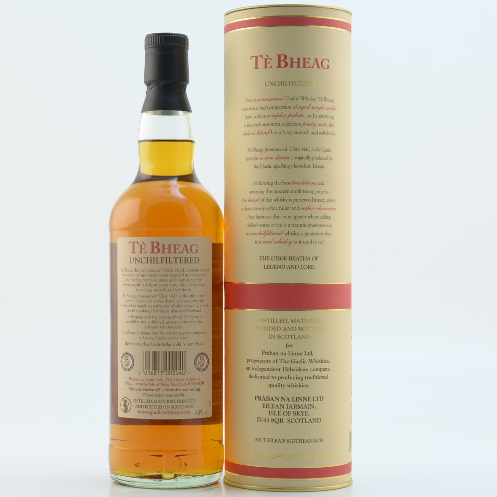 Te Bheag Unchillfiltered Whisky 40% 0,7l