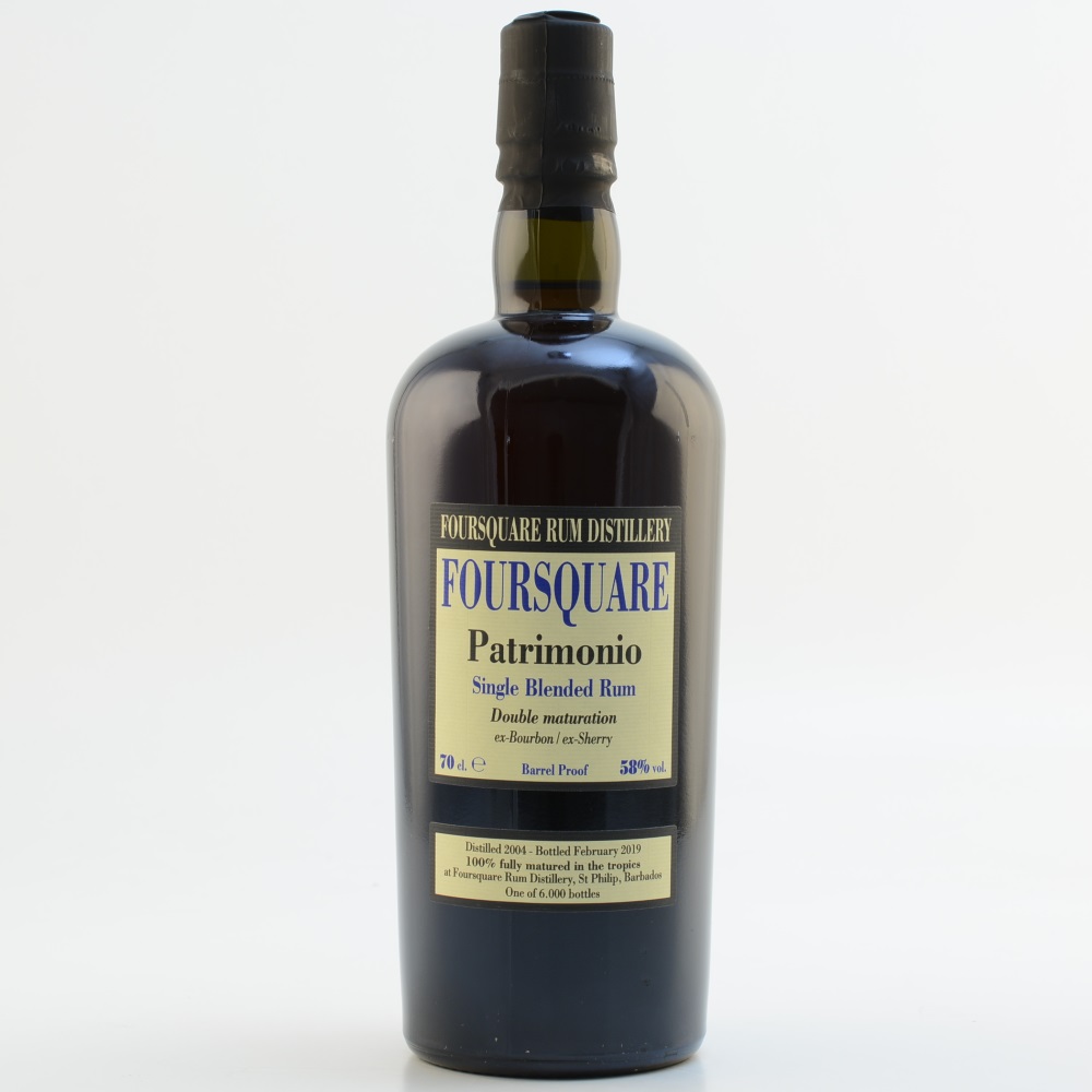 Foursquare Patrimonio Single Blended Rum 14 Jahre 58% 0,7l