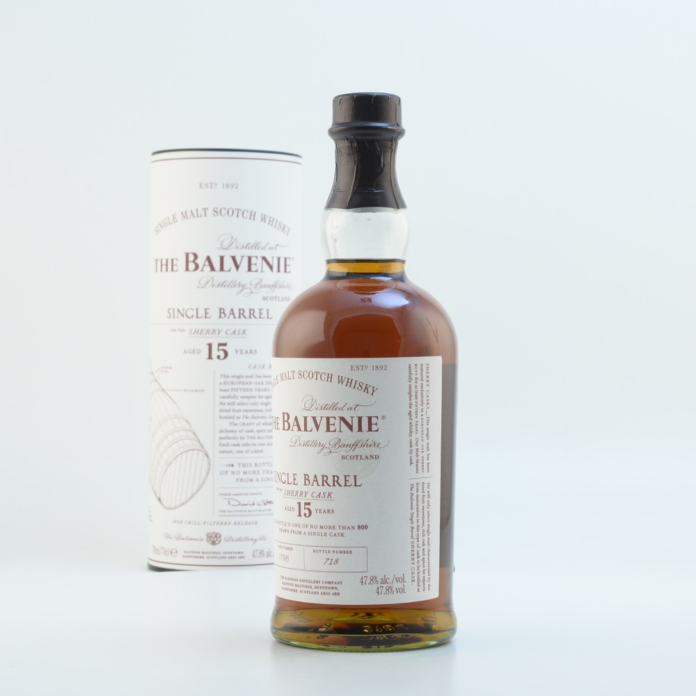 Balvenie 15 Jahre Single Cask Speyside Whisky 47,8% 0,7l