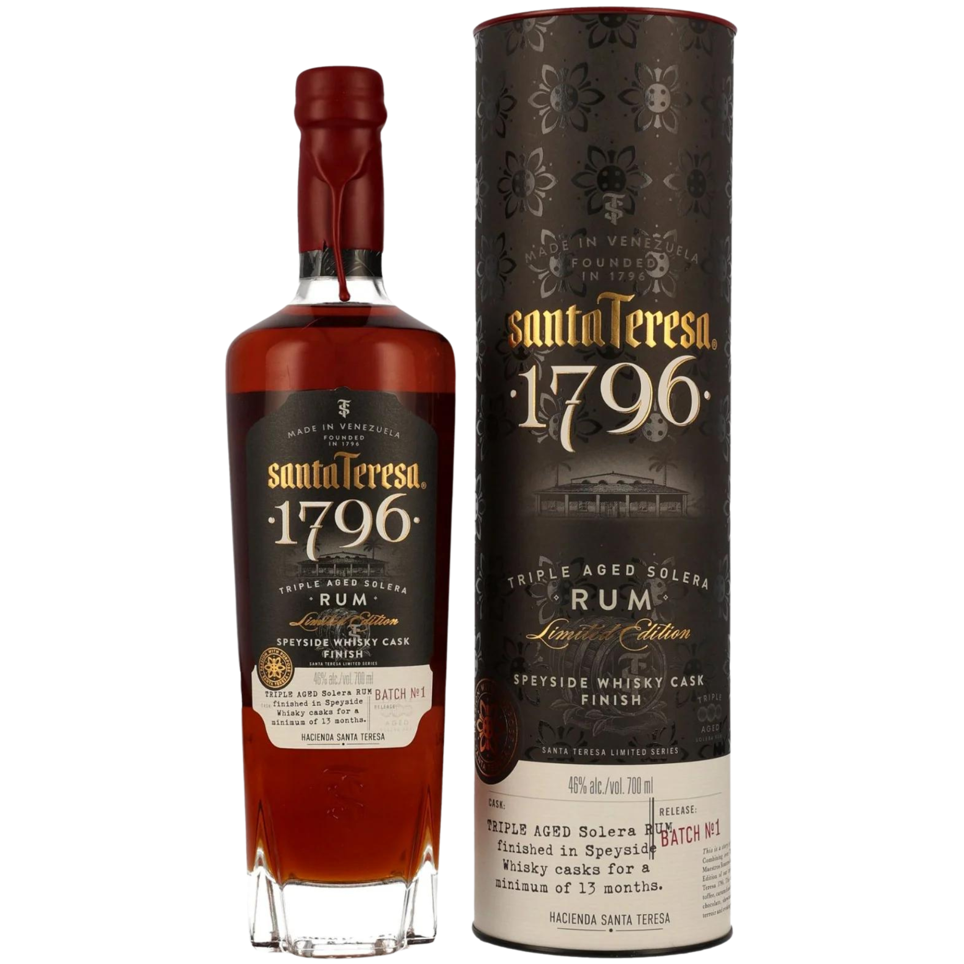 Santa Teresa Rum Speyside Whisky Cask Finish Limited Edition 46% 0,7l