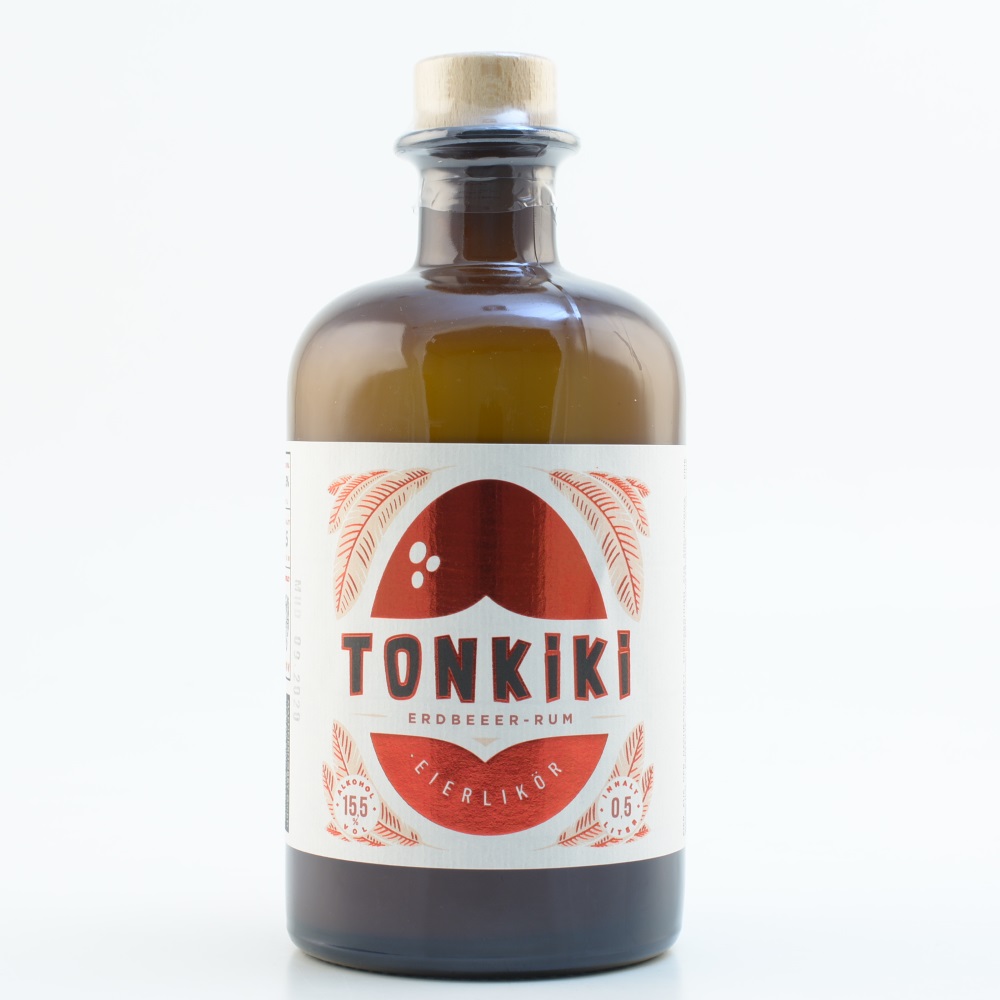Tonkiki Eierlikör Erdbeer-Rum 15,5% 0,5l