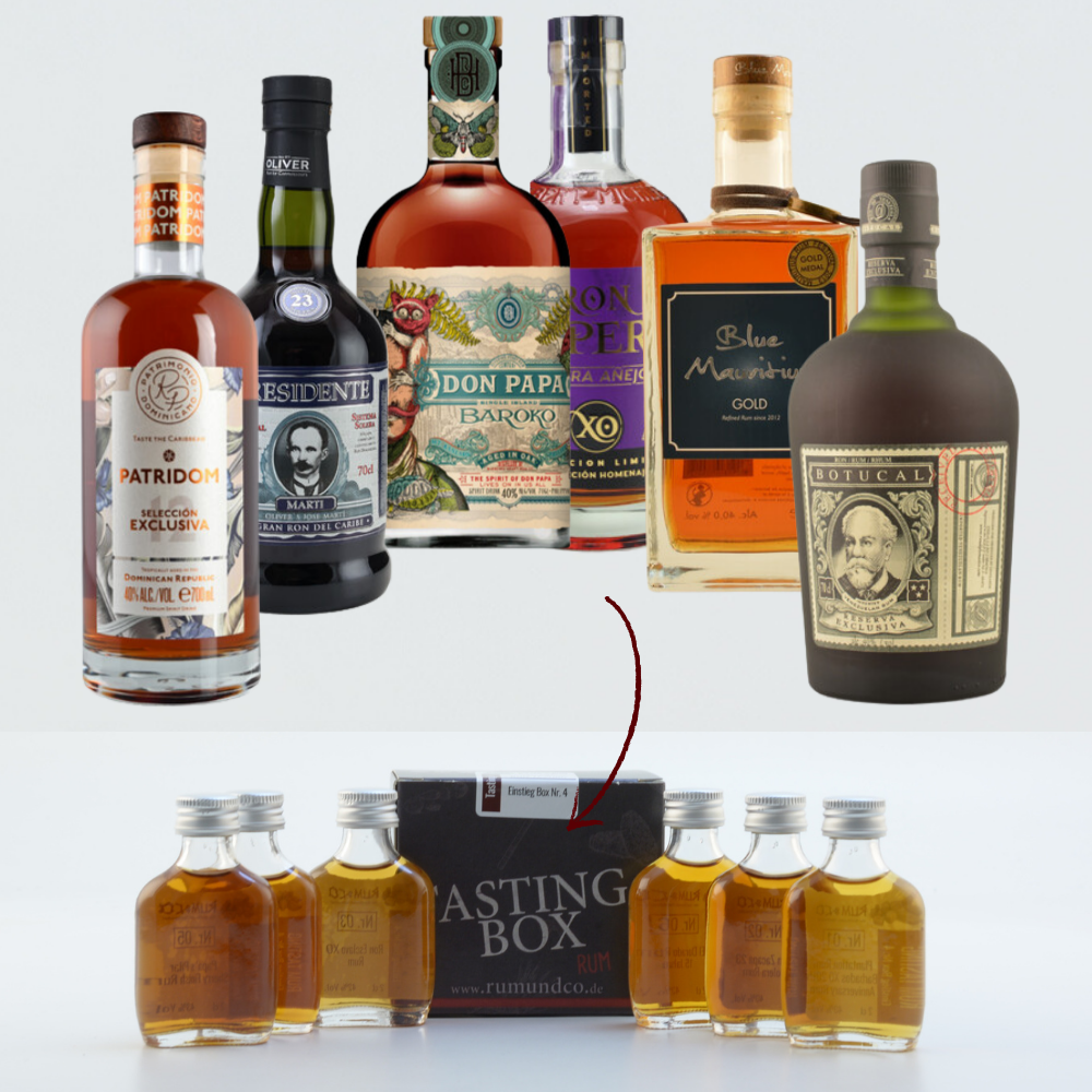 Rum Tasting Set: Einstieg Box Nr. 3 6x0,02l