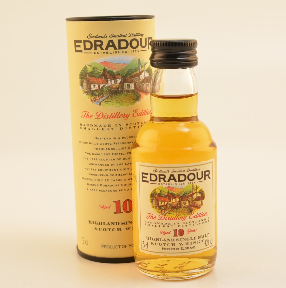 Edradour 10 Jahre Single Malt Whisky Mini 40% 0,05l