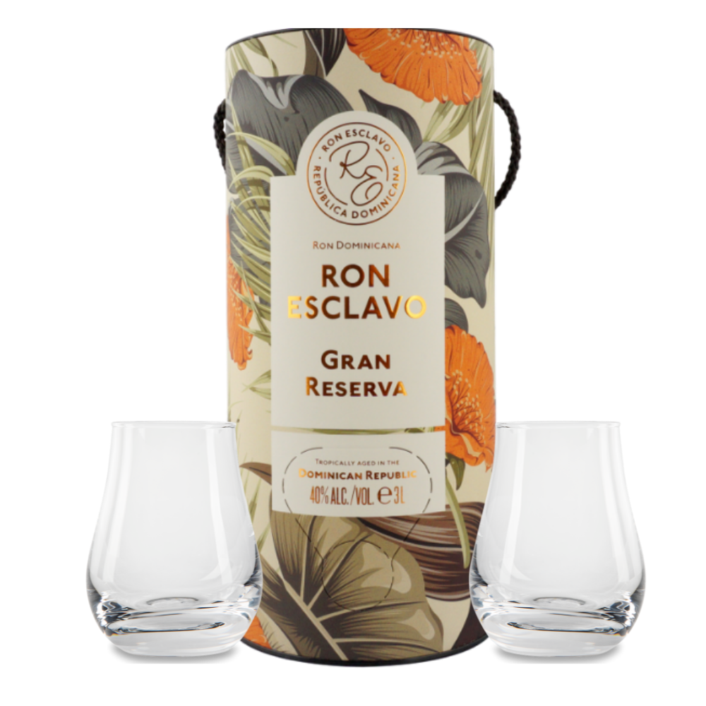 Ron Esclavo Gran Reserva Rum Maxi 40% 3l + 2 Gläser
