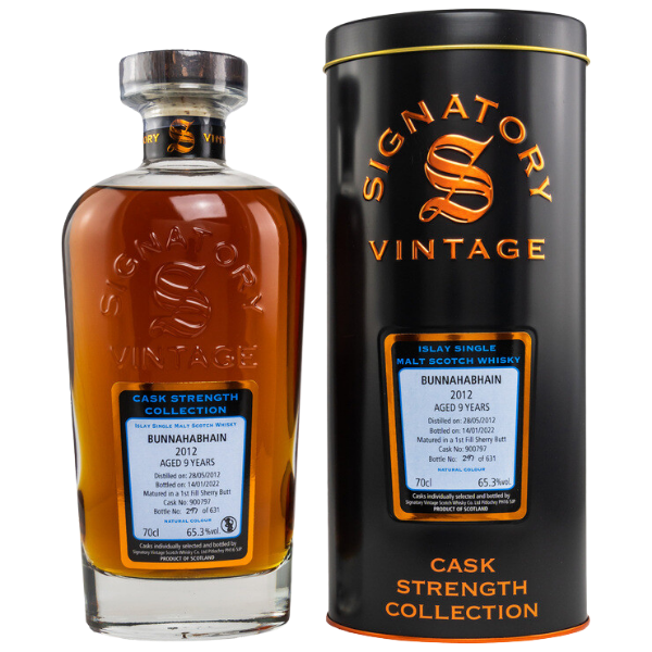 Signatory Vintage Bunnahabhain 2012/2022 Cask Strength Whisky 65,3% 0,7l