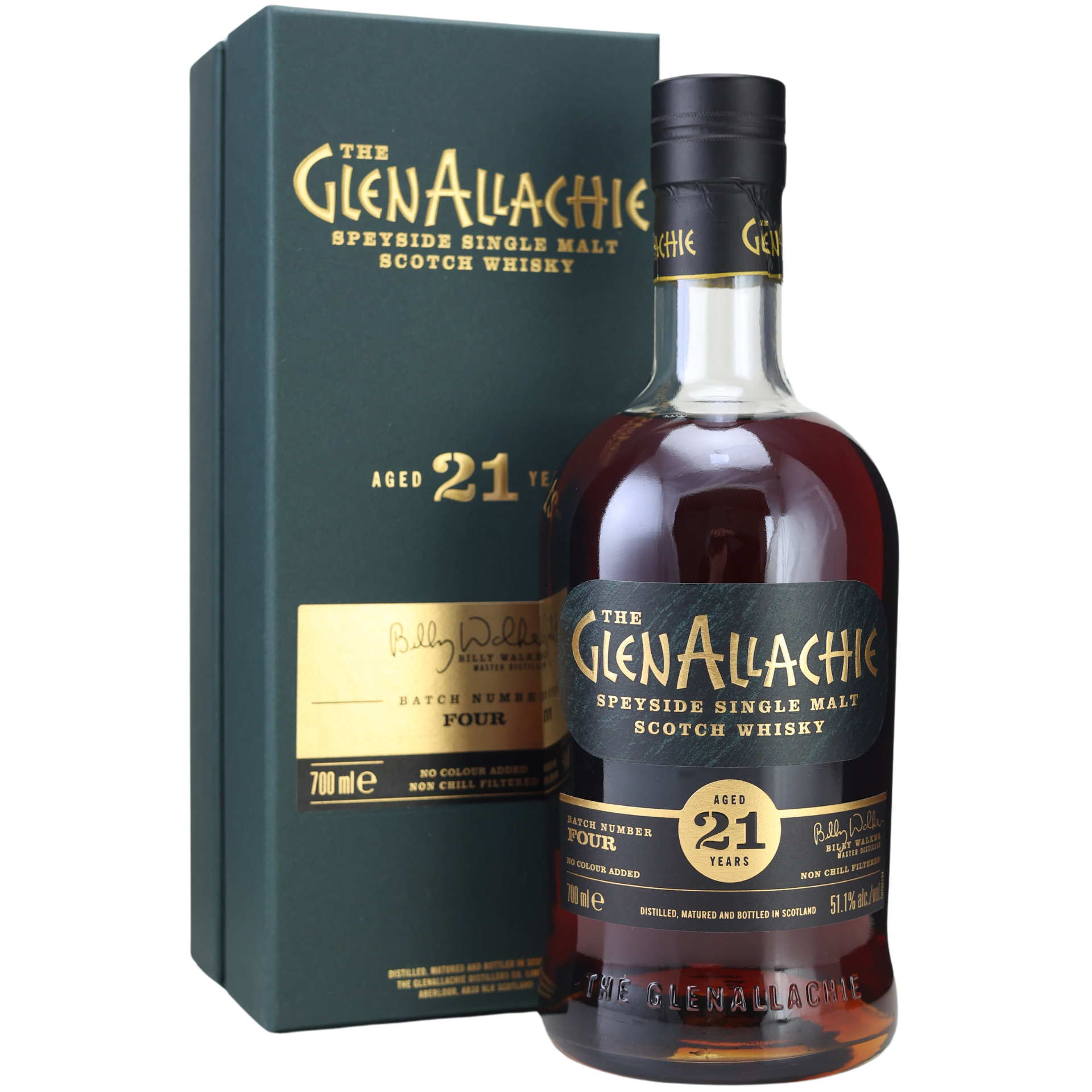 Glenallachie 21 Jahre Speyside Single Malt Whisky Batch 4 51,1% 0,7l
