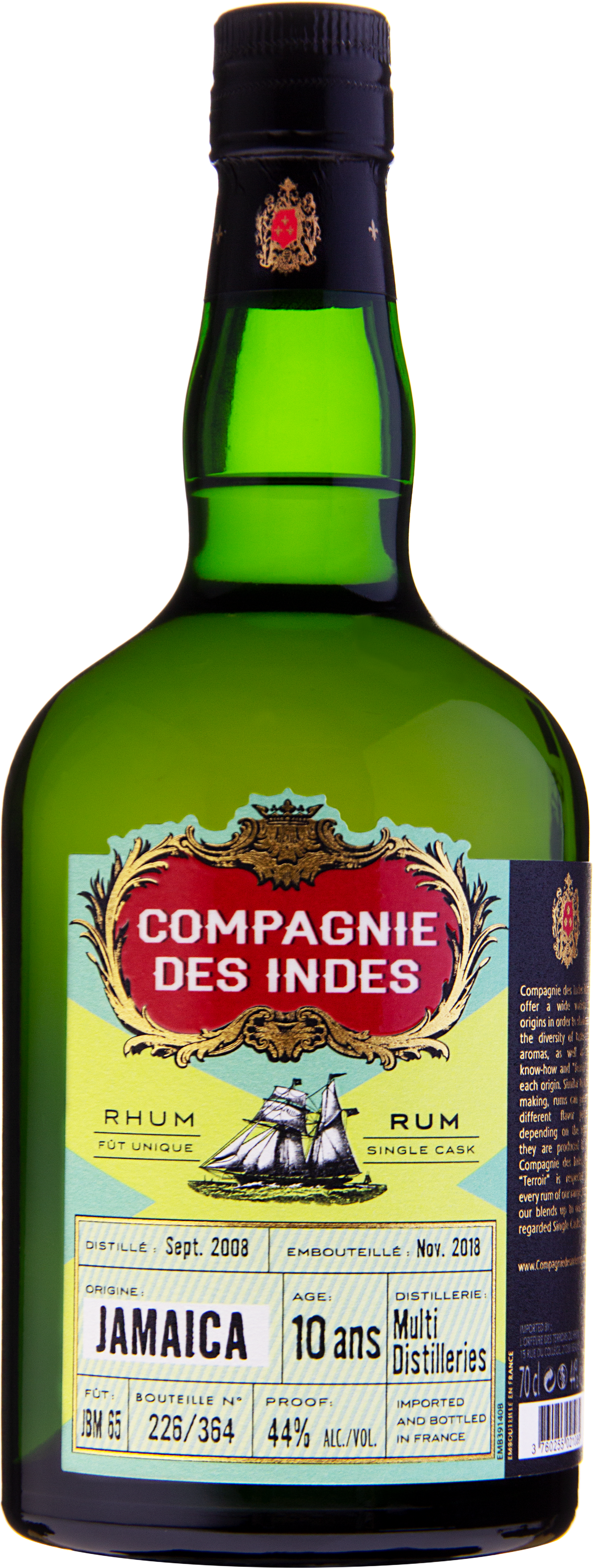 CDI Jamaica 10 Jahre Rum 44% 0,7l