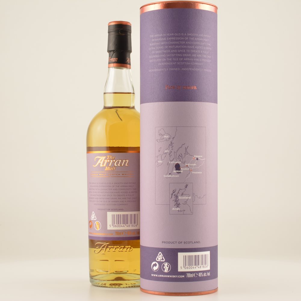 Arran Malt 14 Jahre Island Whisky 46% 0,7l