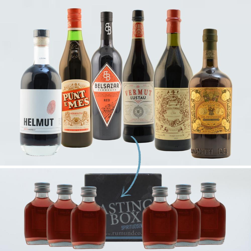 Spirituosen Tasting Set: Wermut & Vermouth Rot 6x0,02l