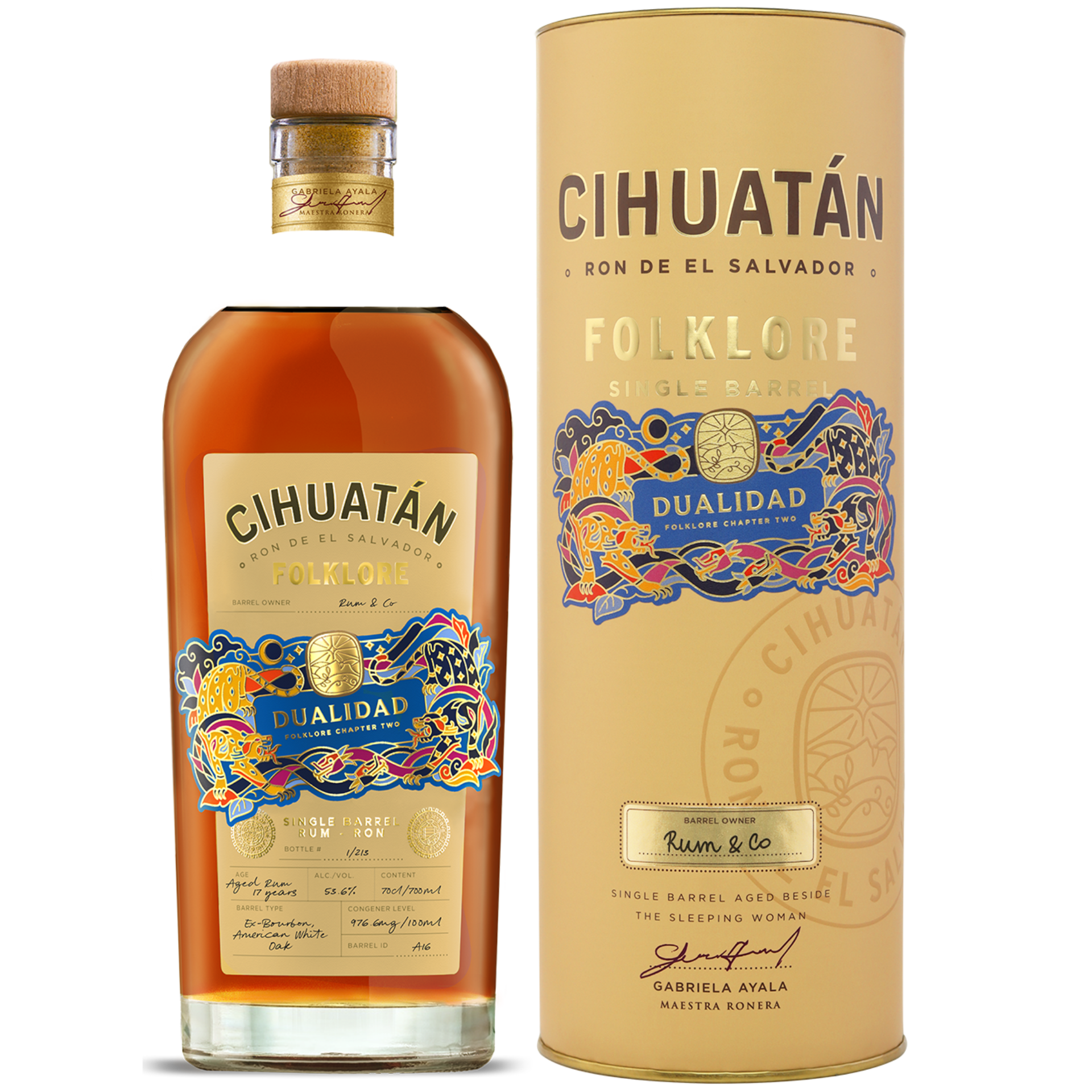 Ron Cihuatan Folklore Dualidad Single Barrel Rum Rum & Co Edition 53,6% 0,7l