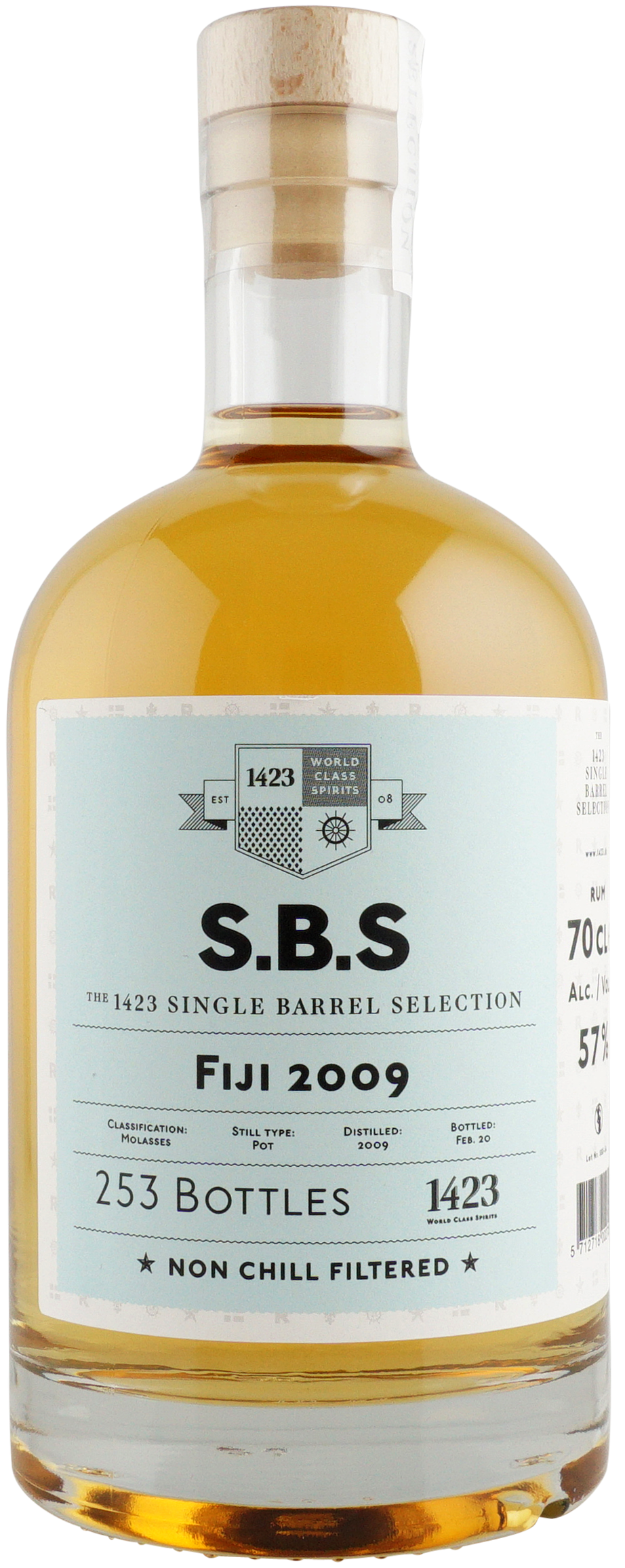 SBS Rum Fiji 2009 57% 0,7l