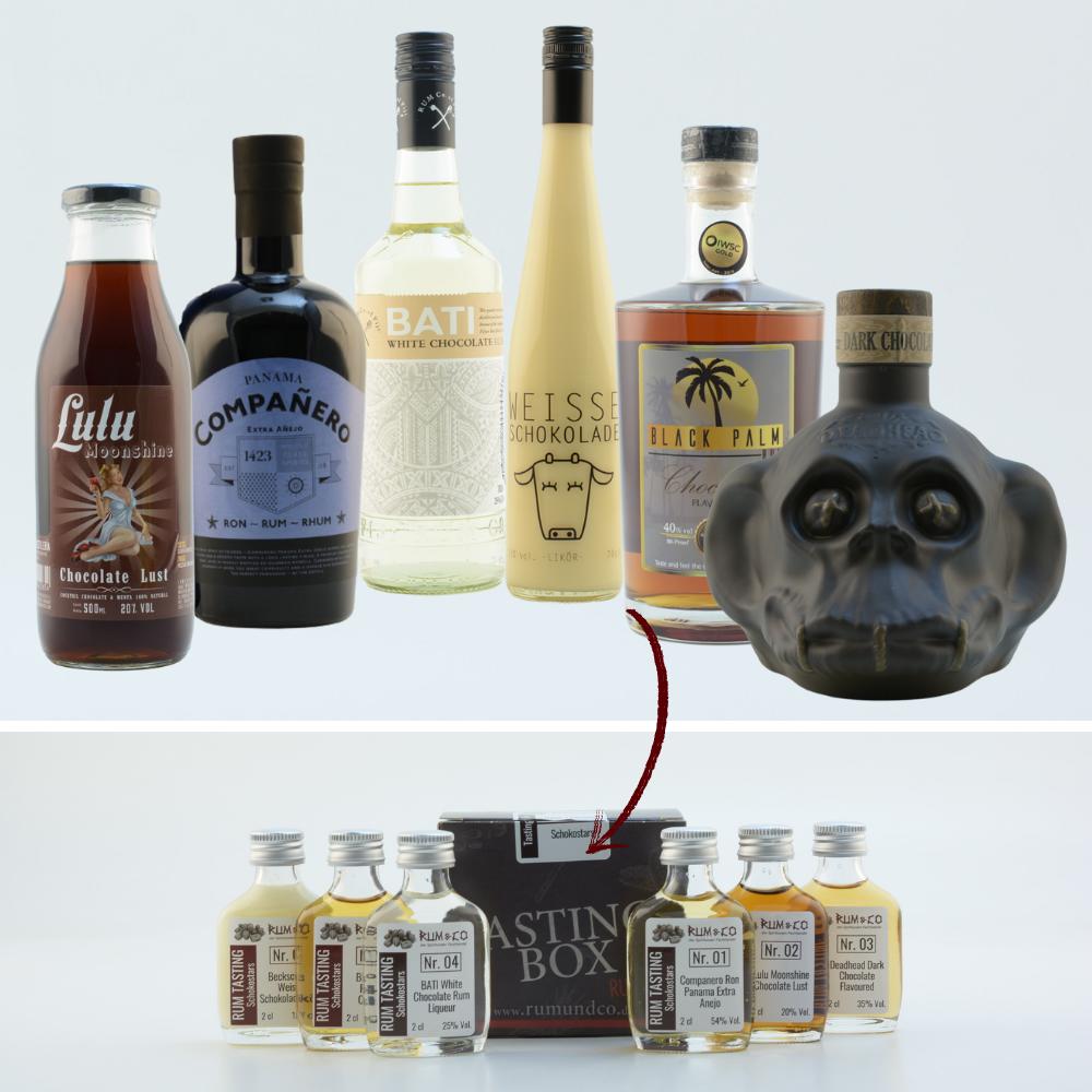 Rum Tasting Set: Schokostars 6x0,02l