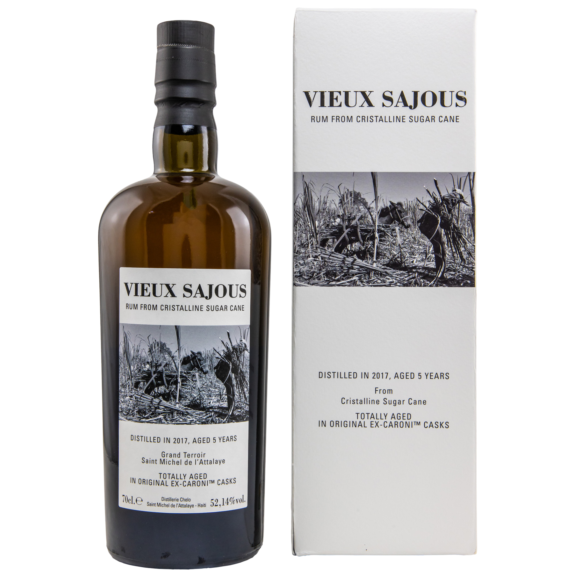 Vieux Sajous 5 Jahre Caroni Cask Cane Juice Rum 52,14% 0,7l
