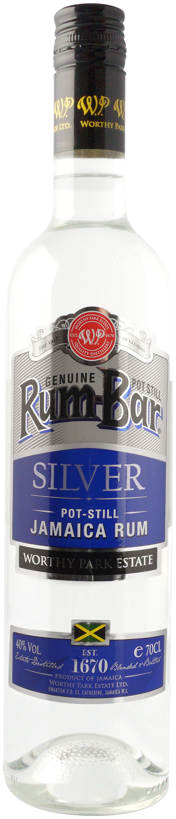 Worthy Park Rum-Bar Silver White Rum 40% 0,7l